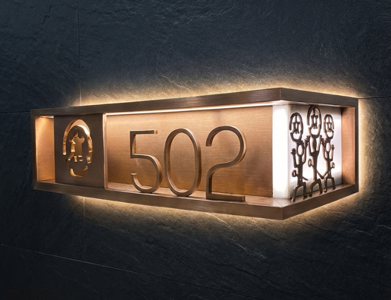 东莞某五星级酒店标识标牌设计制作安装工程